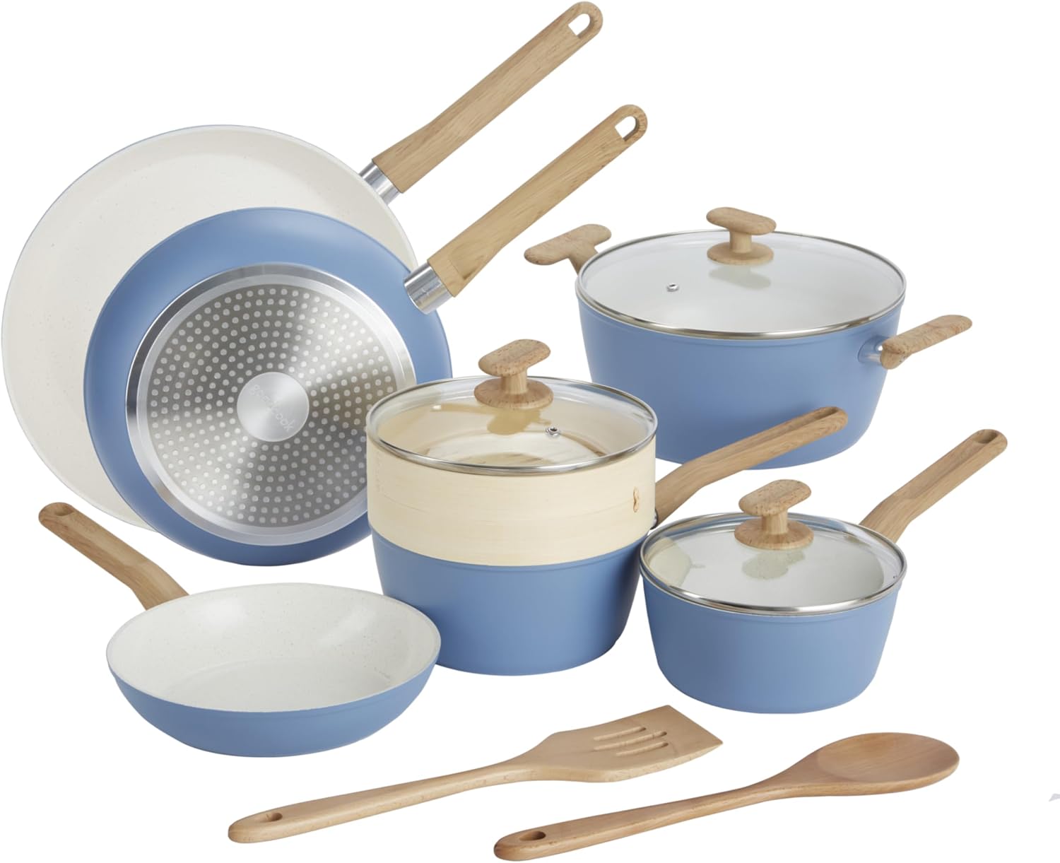 12-Piece Ceramic-Coated Cookware Set