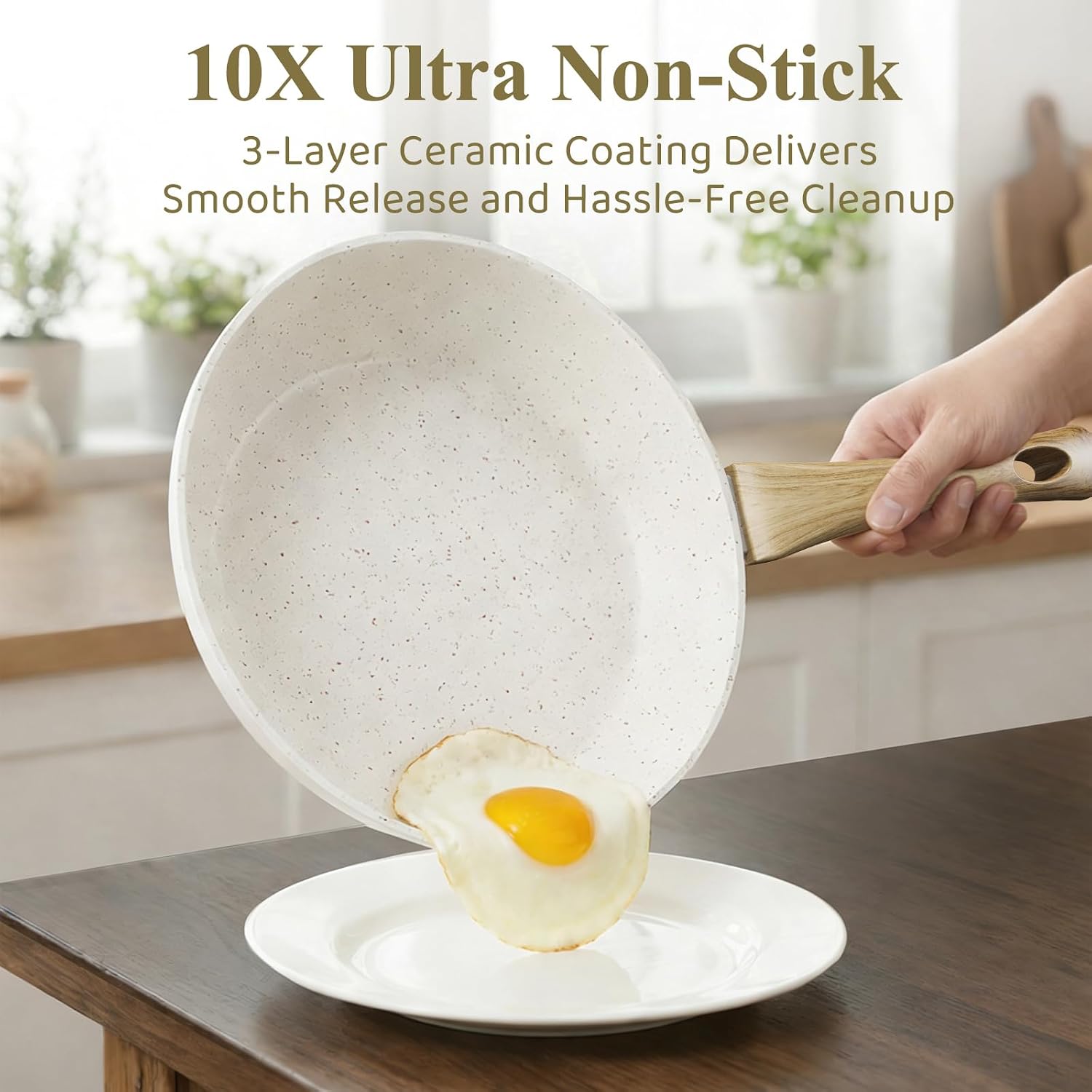 25-Piece Ceramic Nonstick Cookware Set