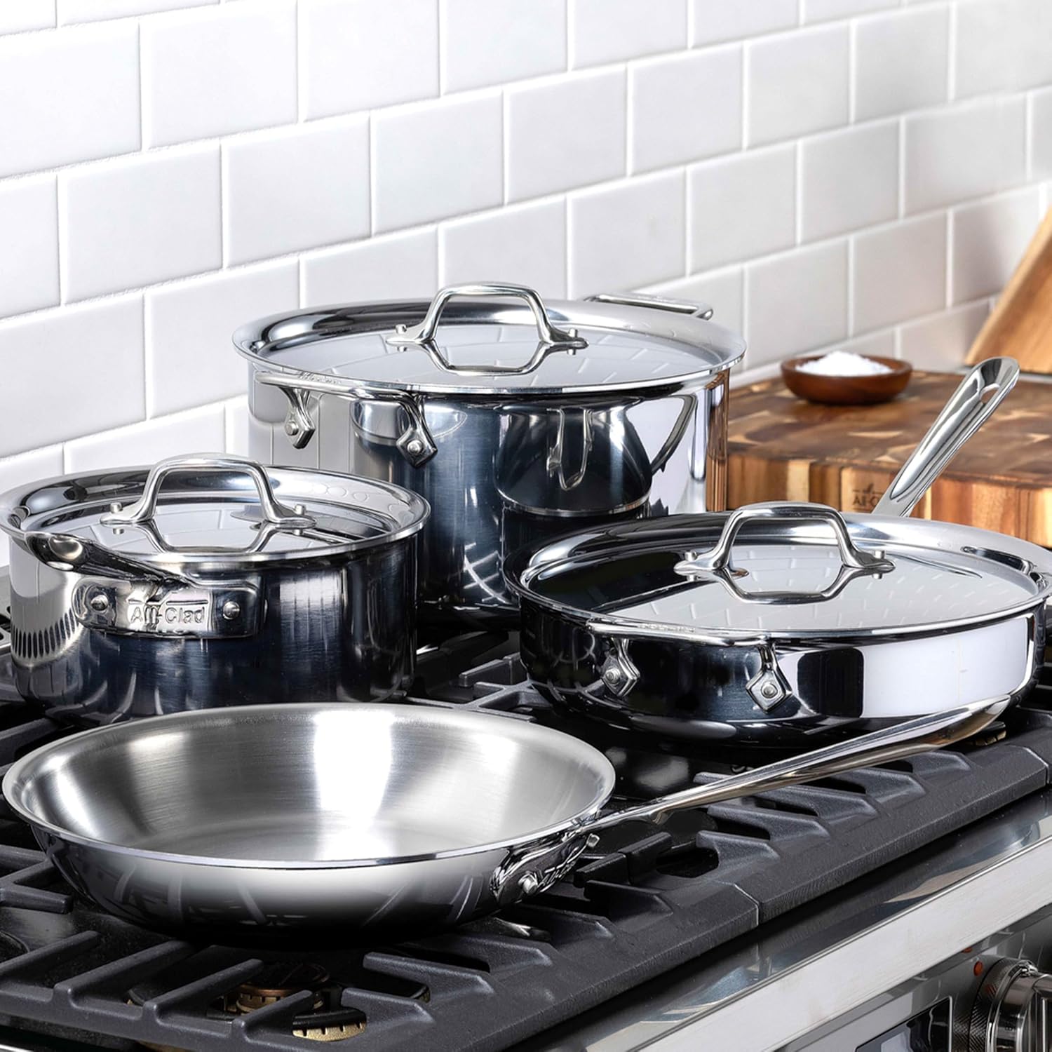 7 Piece Stainless Steel Cookware Set